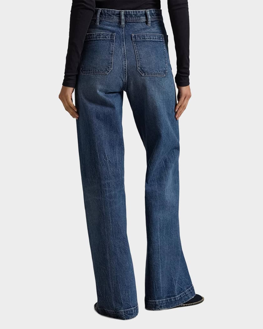 Polo Ralph Lauren Flare-Leg Stretch Denim Jeans | Neiman Marcus