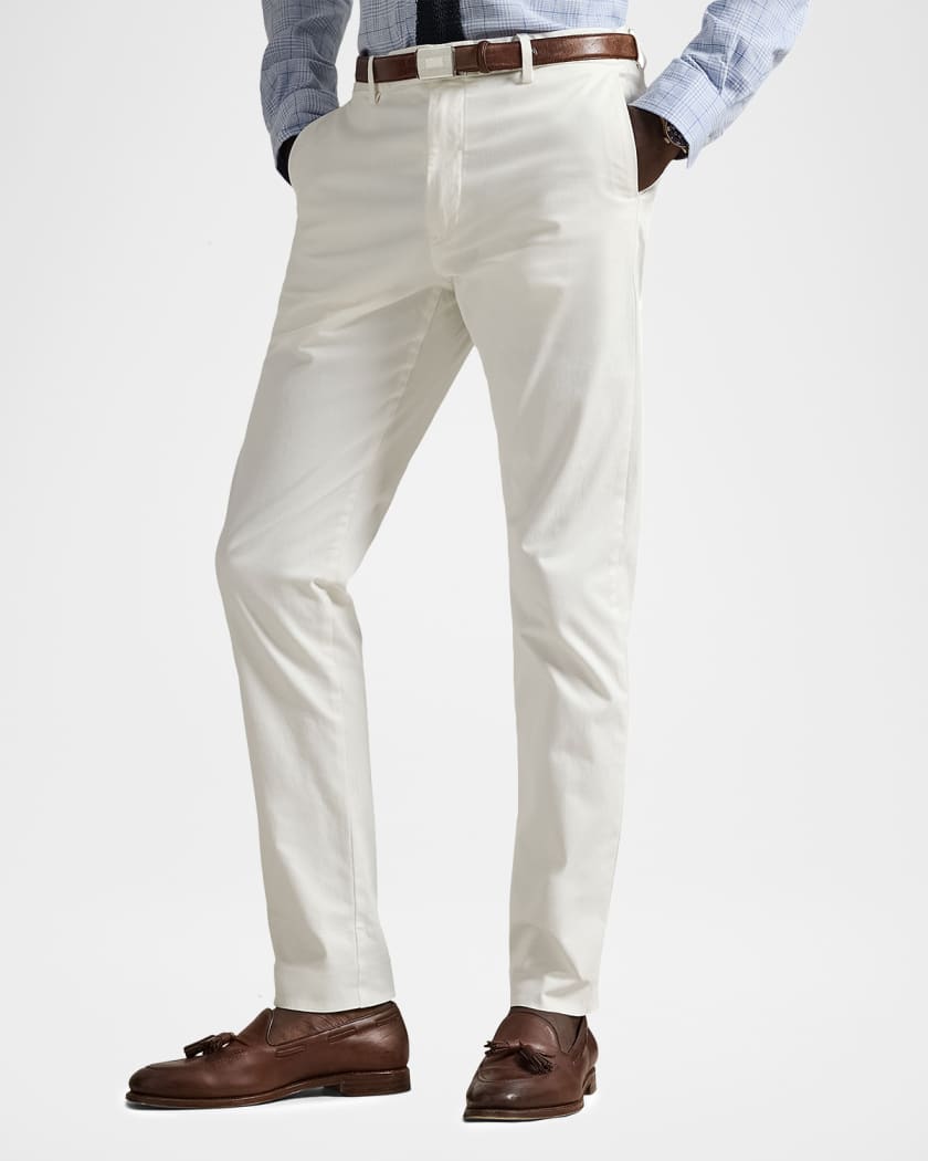 ralph lauren dress pants Men's Gregory Linen Zip fly with an extended button closure Ralph Lauren Purple Label Men's