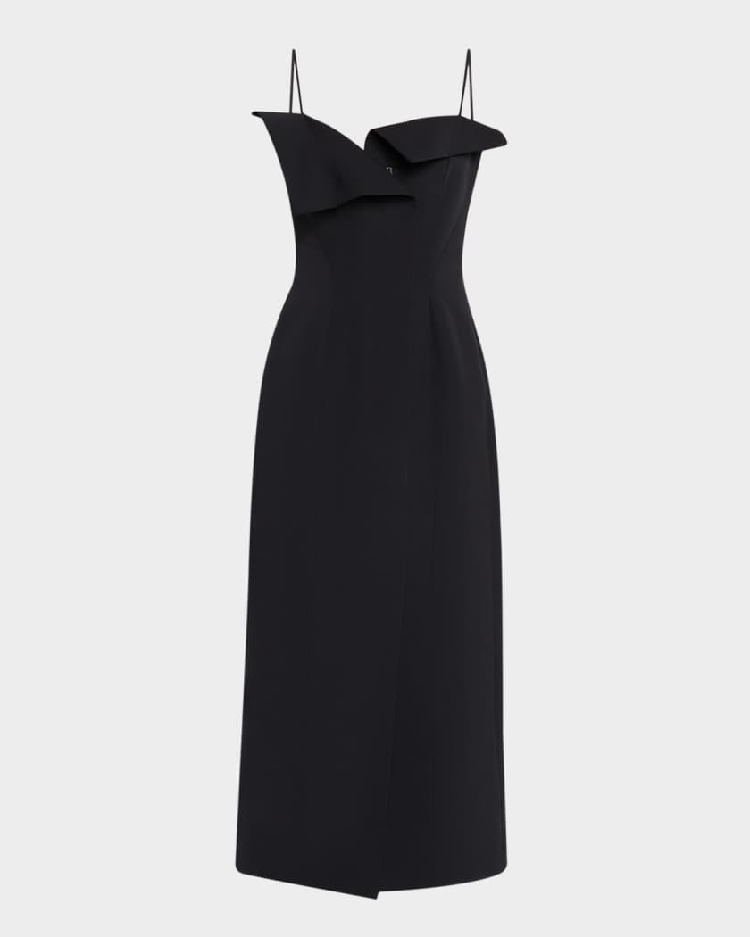 off the shoulder dress black and white Delta Mini Dress
