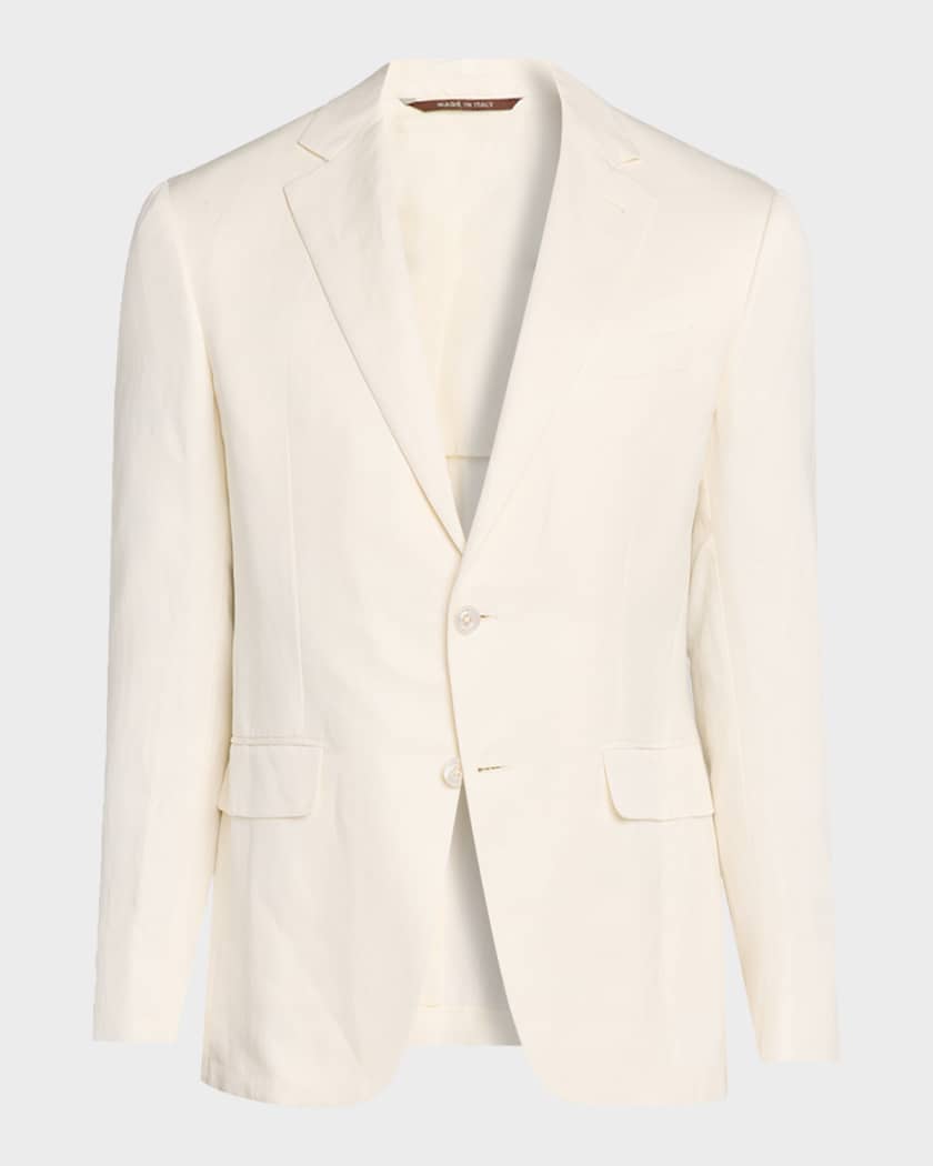 Canali Men's Kei Linen and Silk Sport Coat | Neiman Marcus