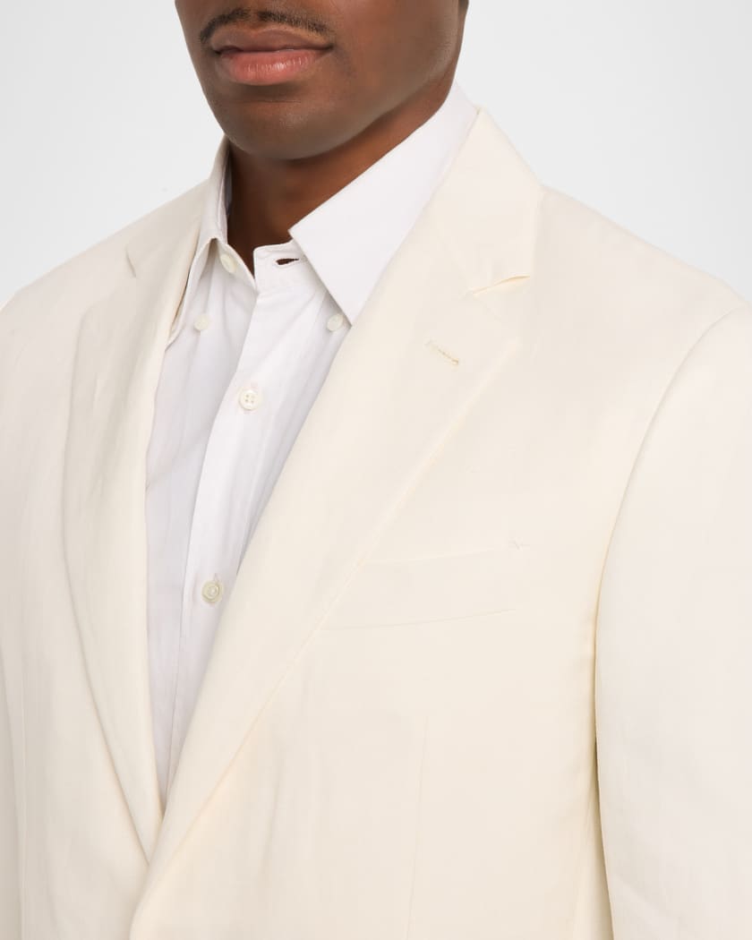 Canali Men's Kei Linen and Silk Sport Coat | Neiman Marcus