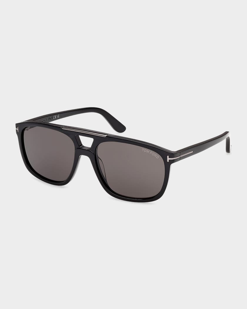 ティナ・ブランフォード TOM FORD Men's Brianna Acetate Navigator Sunglasses | Neiman Marcus