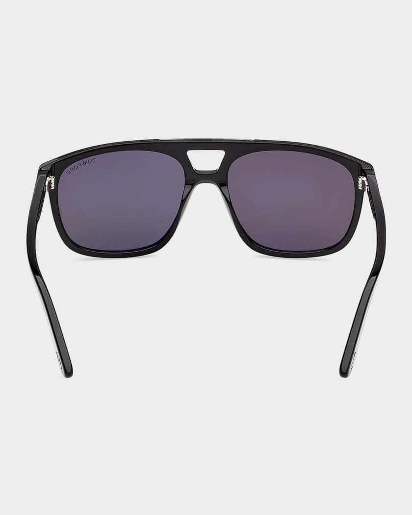 TOM FORD Men's Brianna Acetate Navigator Sunglasses | Neiman Marcus