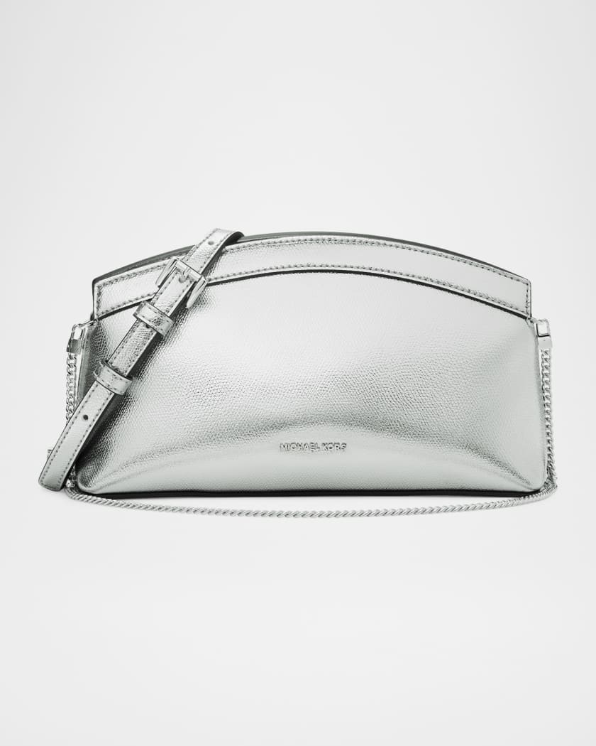 MICHAEL Michael Kors Athena Small Metallic Leather Dome