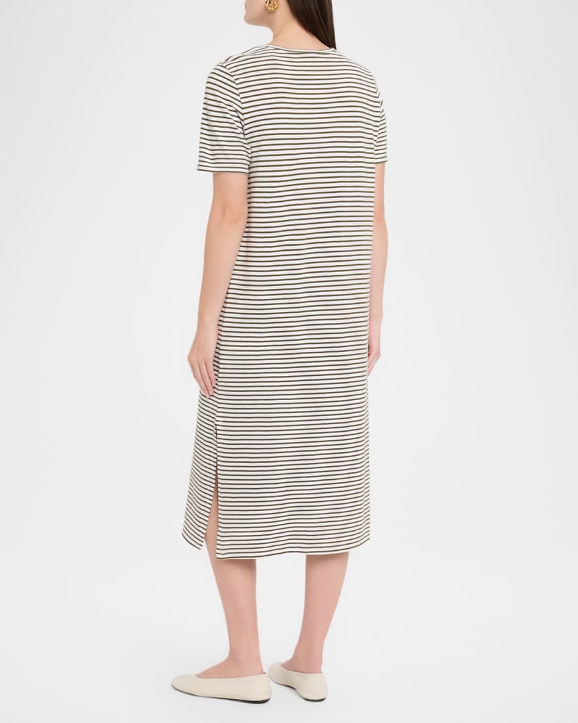 eileen fisher organic cotton jersey midi t shirt dress Cotton Dresses