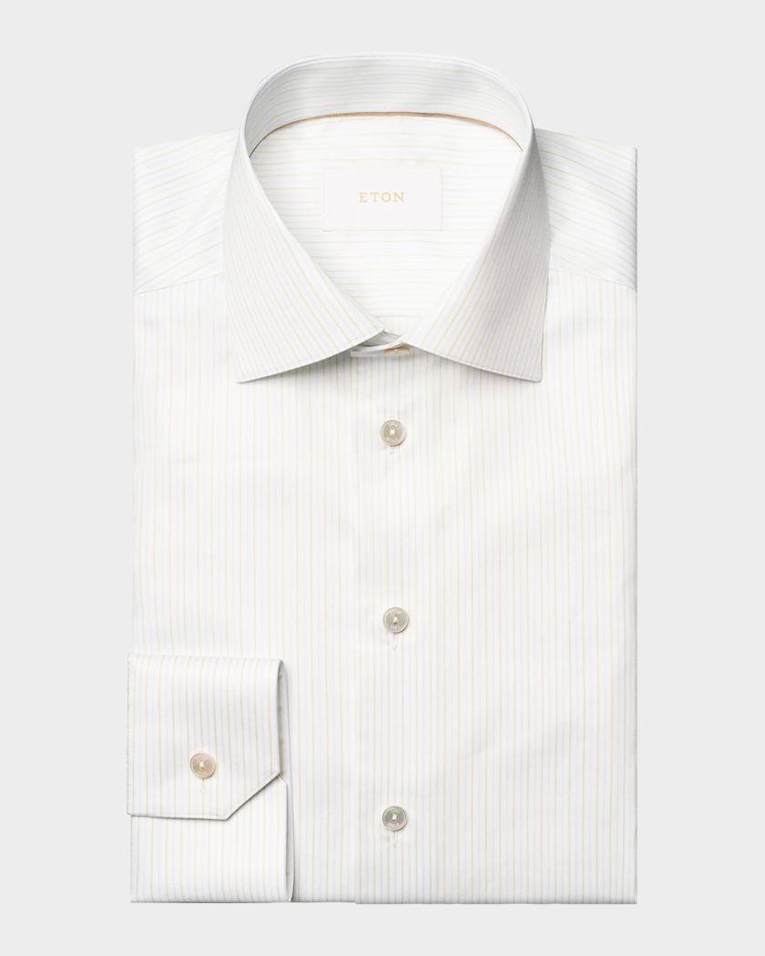 eton white dress shirts Eton Signature Twill Dress Shirt in White
