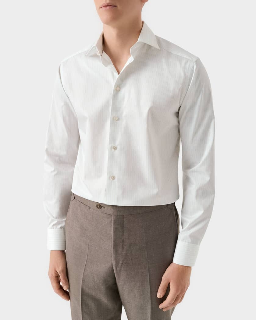 supima cotton dress shirts Non-Iron Blue Pinpoint Shirt refined look you can feel the second you put it on. Brooks Brothers Women's Fitted Non-Iron