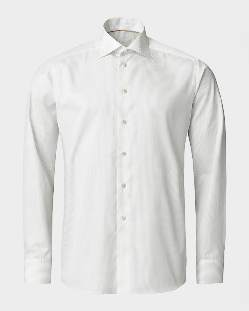 supima cotton men's dress shirts Non-Iron Supima Blue Pinpoint Shirt