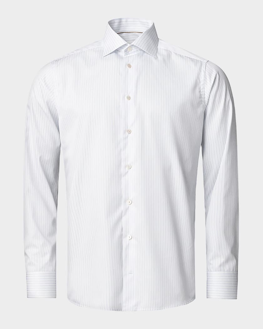 supima cotton dress shirts Non-Iron Blue Pinpoint Shirt Its luxuriously soft fabric is enhanced with a wrinkle free finish Brooks Brothers Men's Big &
