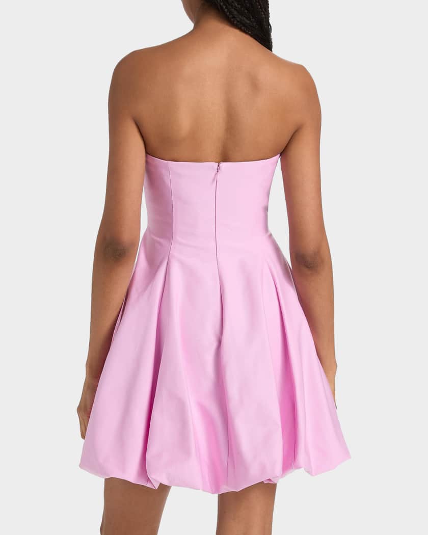 As It May Rosalie Strapless Rosette Mini Dress | Neiman Marcus