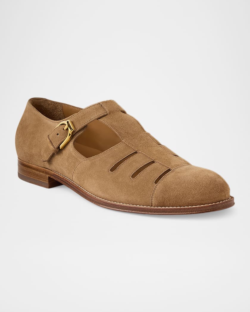 Men's Finn Calf Suede Fisherman Sandals