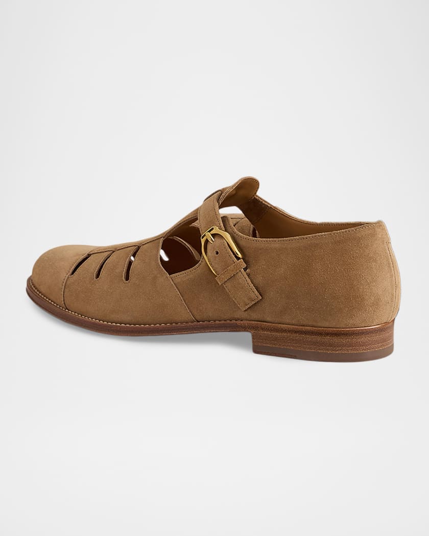 Men's Finn Calf Suede Fisherman Sandals