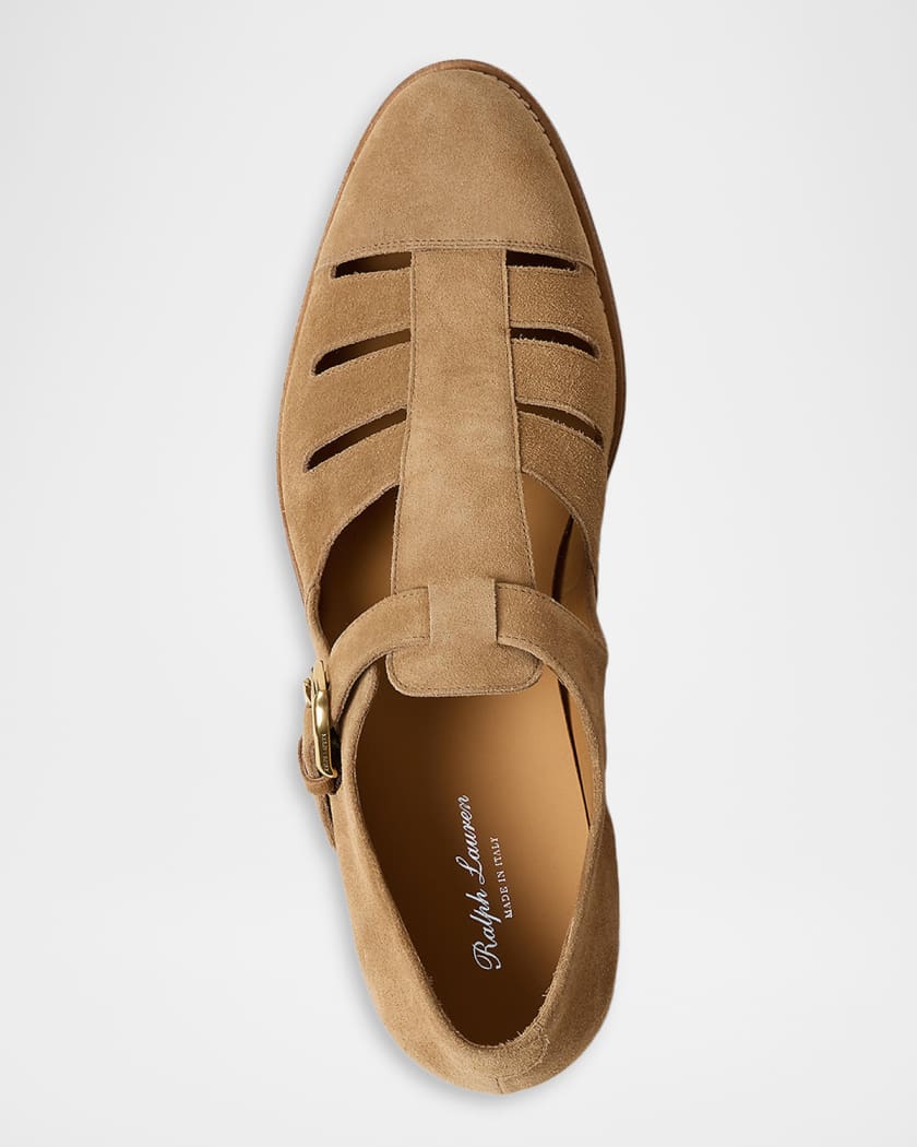 Men's Finn Calf Suede Fisherman Sandals