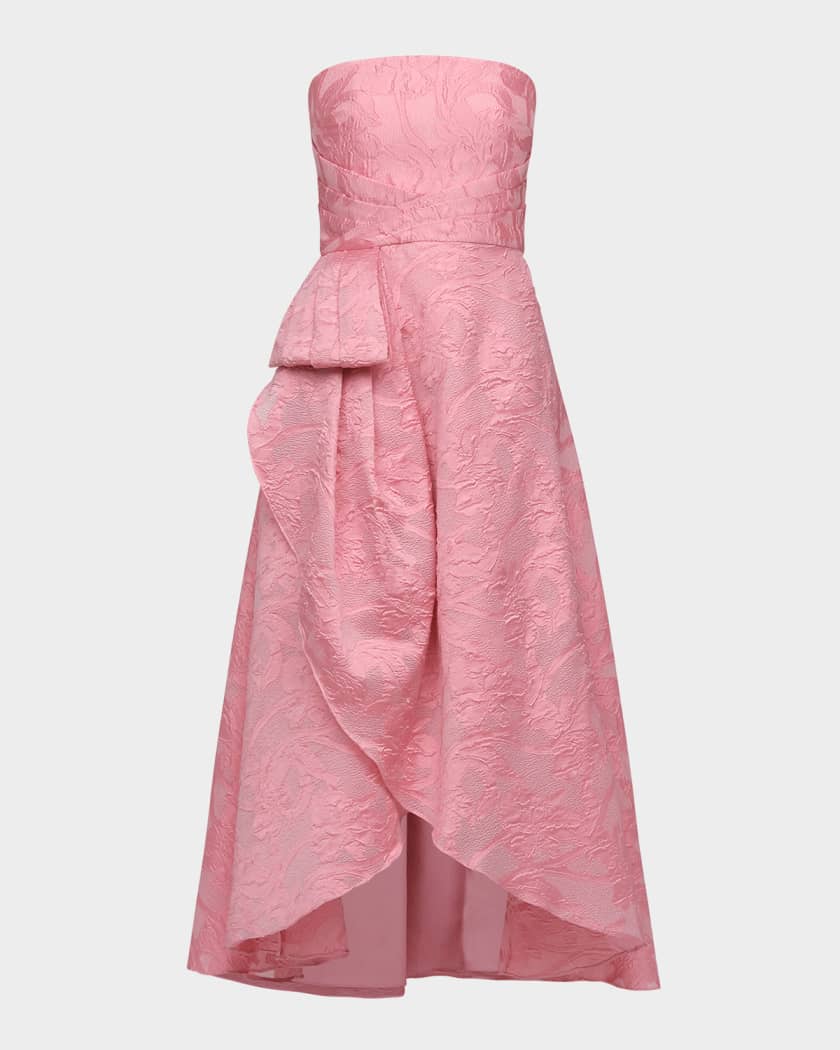 white a line dress with sleeves NISHA Long Sleeve A-Line Lace Gown