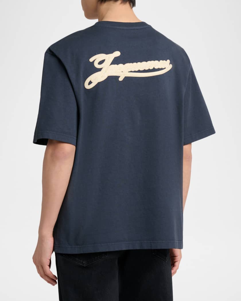 Jacquemus Men's The Torneo Rosemary Label Crewneck T-Shirt