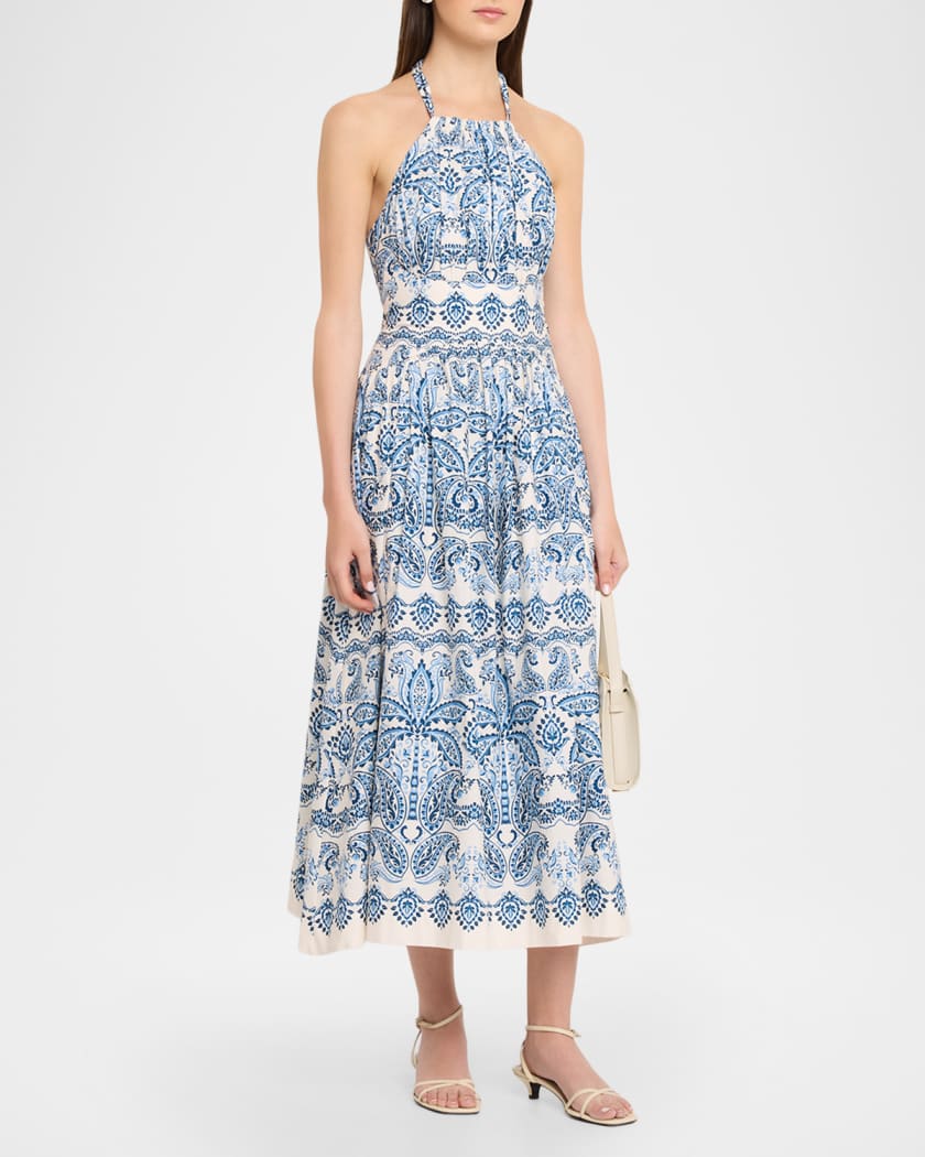 Cara Cara Denise Halter Midi Dress | Neiman Marcus