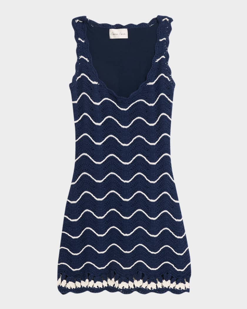 Cara Cara Orel Crochet Mini Dress | Neiman Marcus