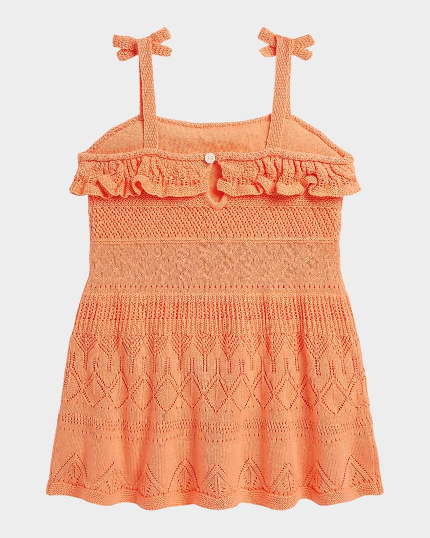 Polo Ralph Lauren Girl's Pointelle Knit Cotton Sweater Dress, Size 3M-24M |  Neiman Marcus