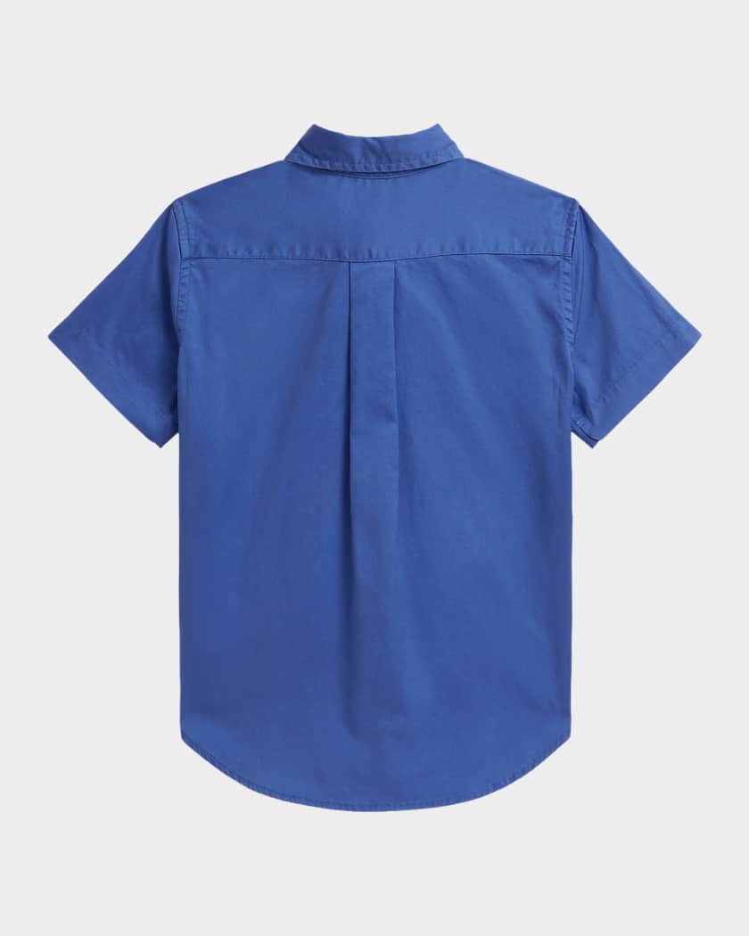 Polo Ralph Lauren Boy's Cotton Twill Short-Sleeve Shirt, Size 2-7