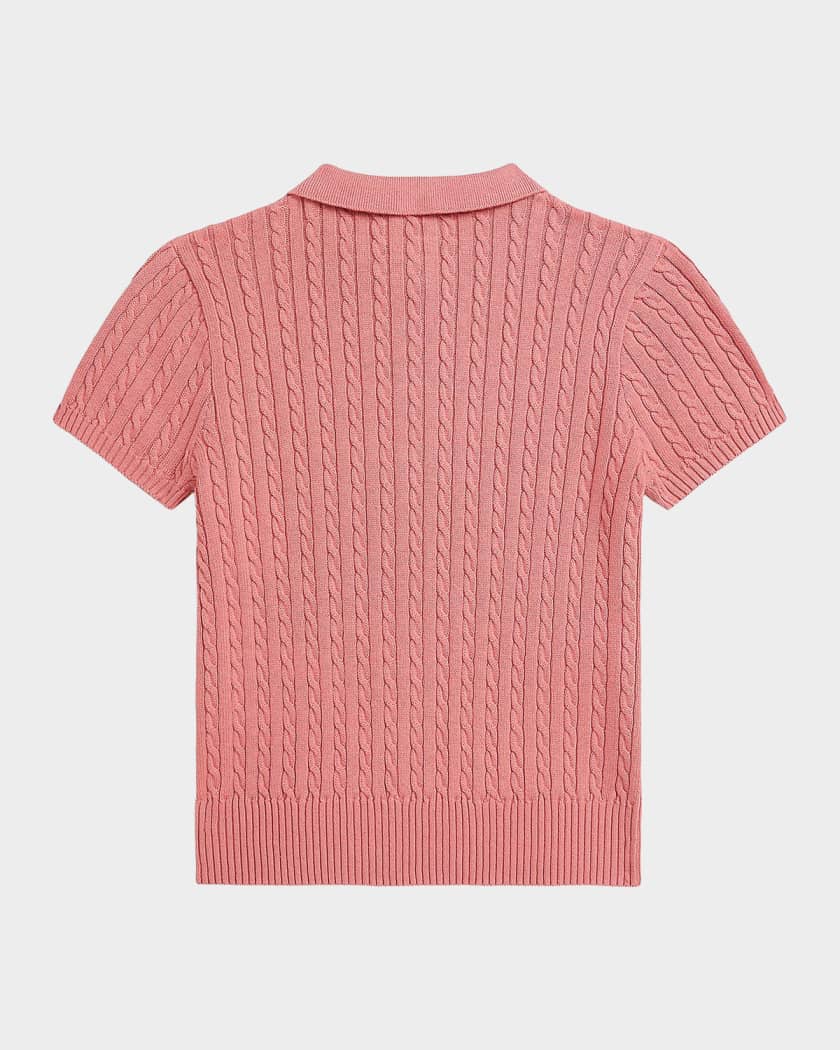 saryasune 　POLO RALPH LAUREN Polo Ralph Lauren Girl's Mini-Cable Cotton Polo Sweater, Size S-XL