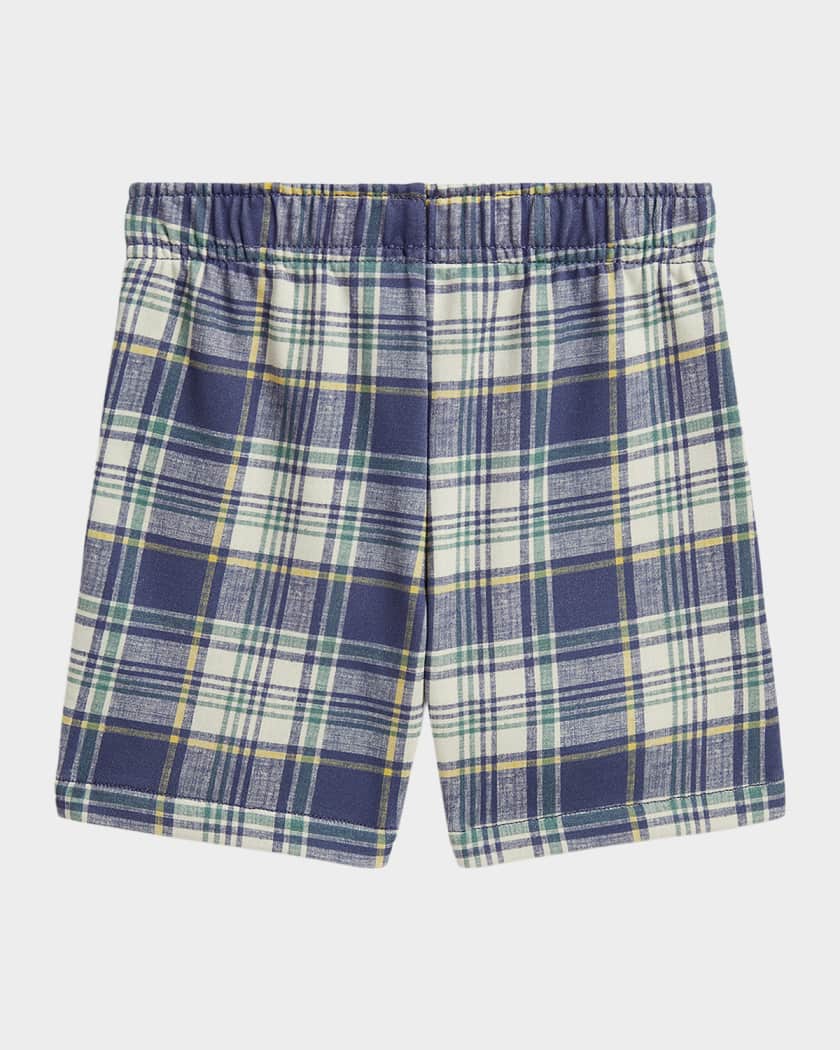 Polo Ralph Lauren Boy's Plaid French Terry Shorts, Size 2-7