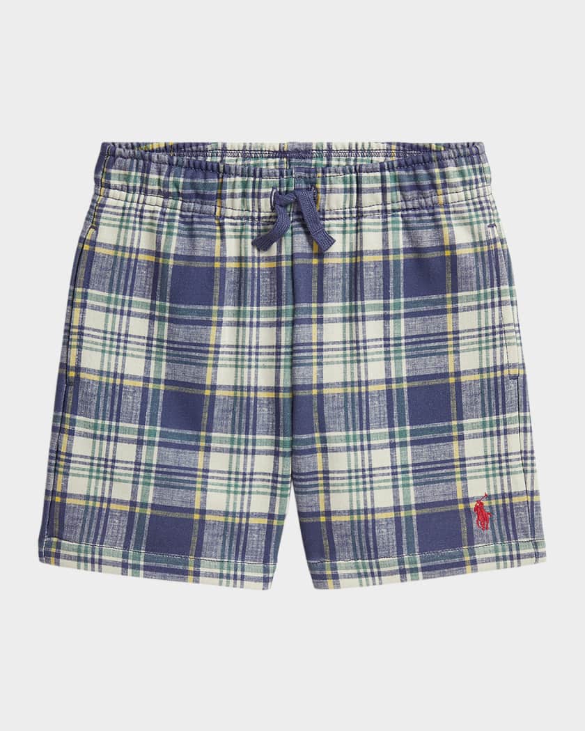 Polo Ralph Lauren Boy's Plaid French Terry Shorts, Size 2-7