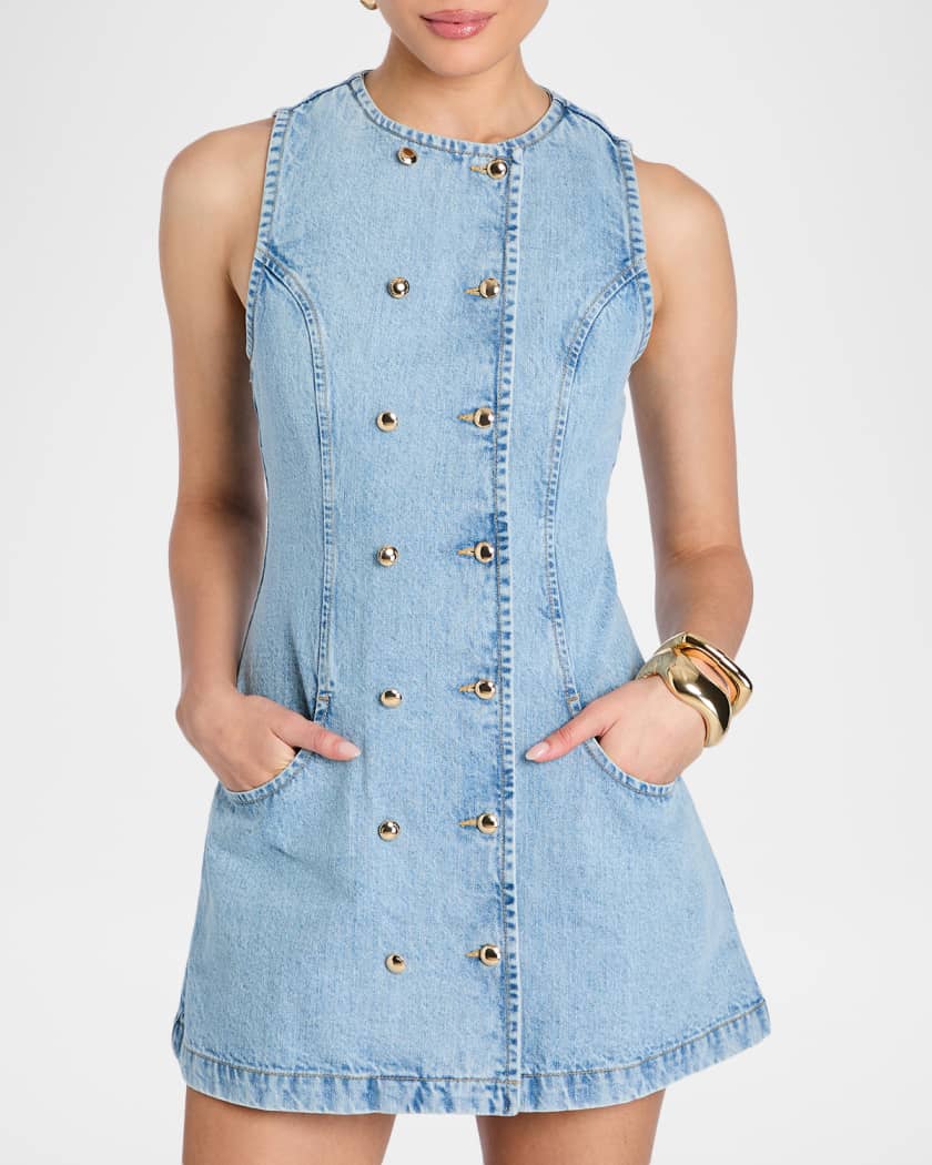 retrofete denim mini dress Arizona Denim Mini Dress  Retrofete