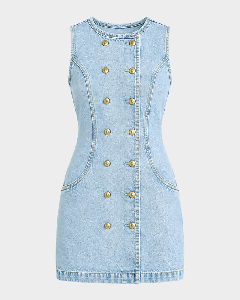 retrofete denim mini dress Arizona Denim Mini Dress  Retrofete