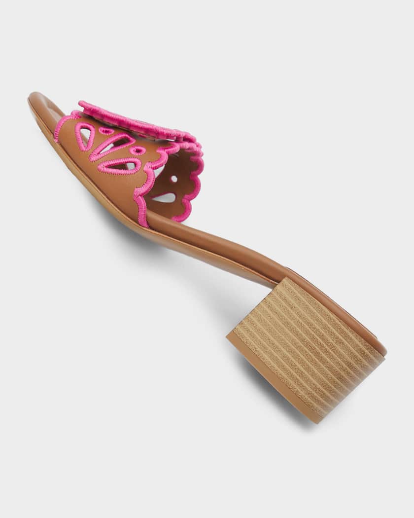Fndiページ Fendi 45mm Baguette Embroidered Nappa Leather Sandals | Neiman Marcus