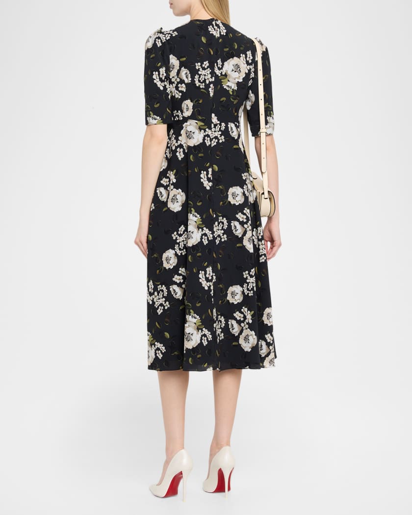 teri jon by rickie freeman lace midi dress Lace Pattern Midi Length Dress