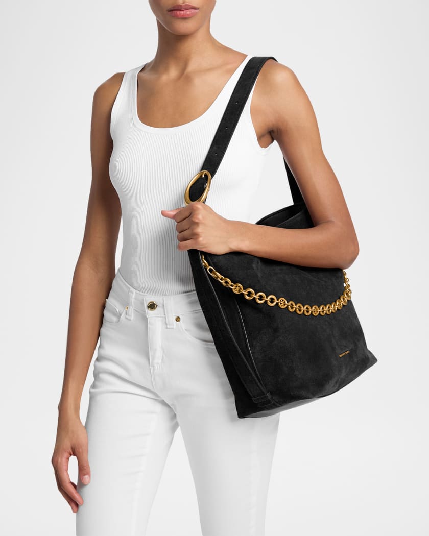 MICHAEL Michael Kors Nolita Large Suede Bucket Shoulder Bag