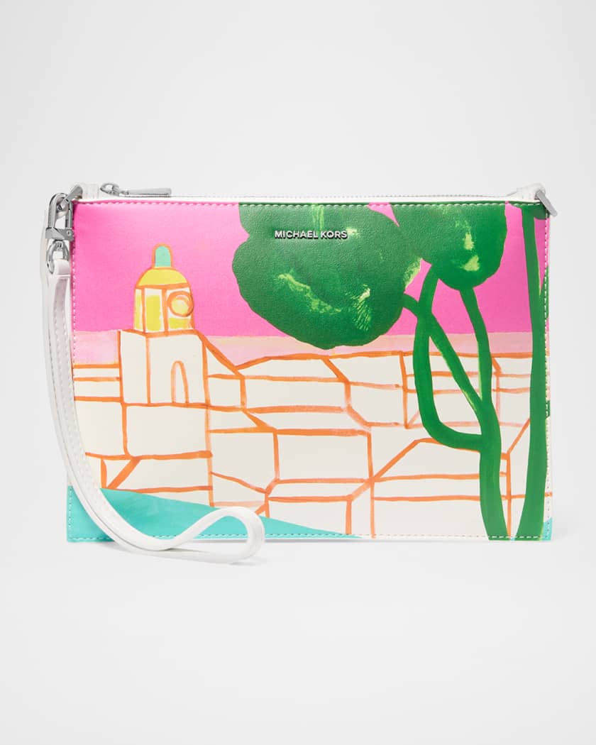 MICHAEL Michael Kors XL Convertible Landscape-Print Wristlet Bag