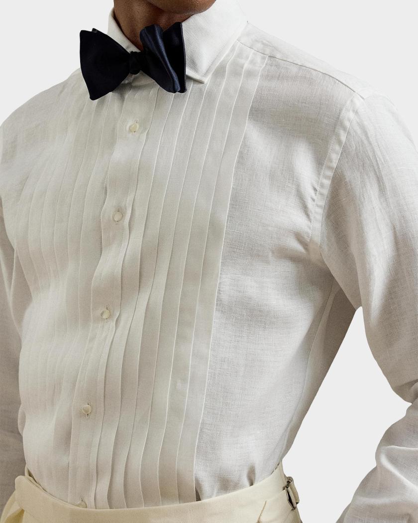 ralph lauren french cuff dress shirts Non-Iron Cotton Pinpoint Solid Point Collar Shirt - White From collegiate sweaters and polos to evening RALPH LAUREN PURPLE LABEL Linen