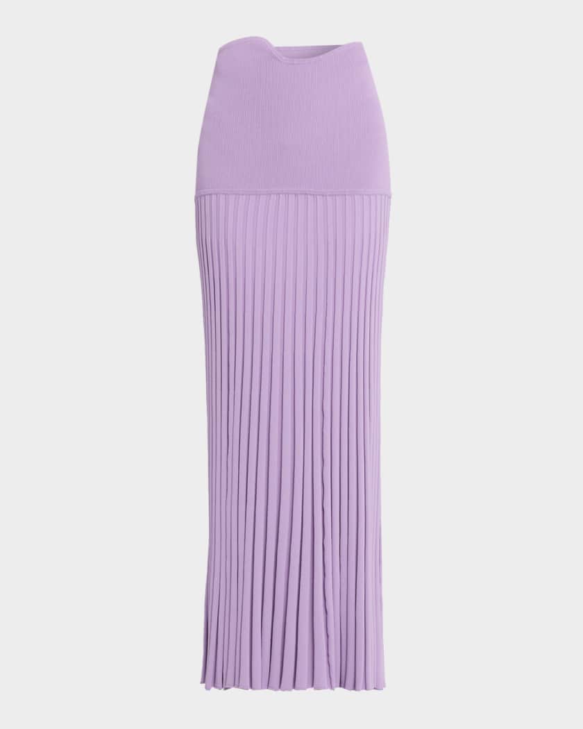 Christopher Esber Maparadita Pleated Maxi Skirt | Neiman Marcus