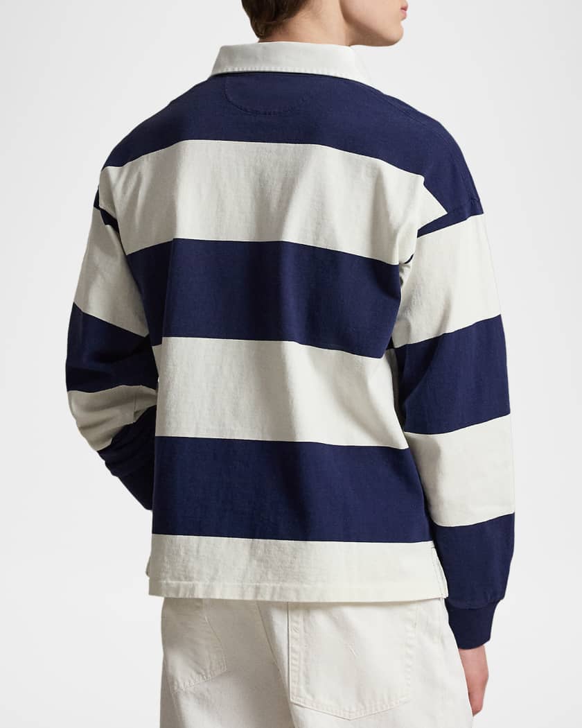 Polo Ralph Lauren Men's Stripe Jersey Rugby Shirt | Neiman Marcus