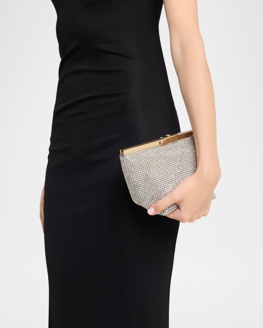 Jimmy Choo Ganache Crystal Mesh Clutch Bag | Neiman Marcus