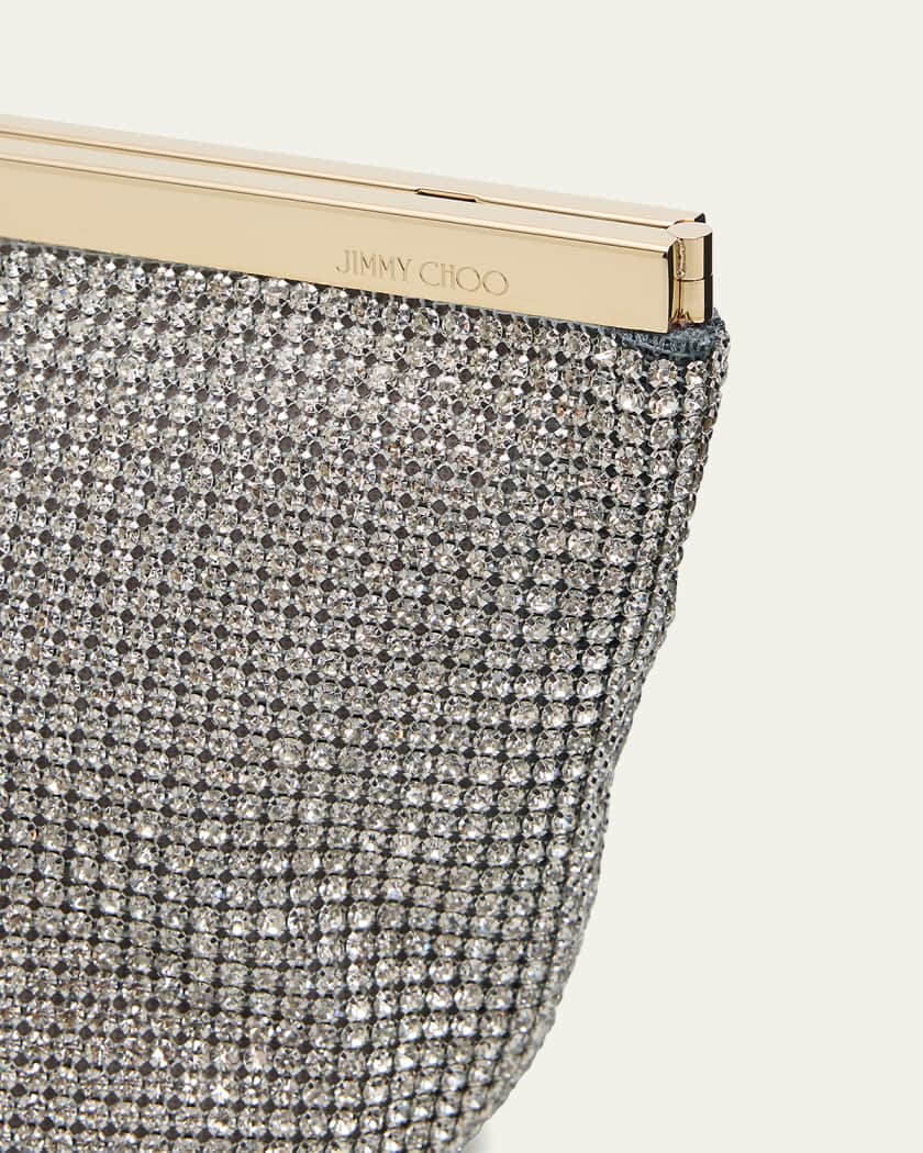 Jimmy Choo Ganache Crystal Mesh Clutch Bag | Neiman Marcus