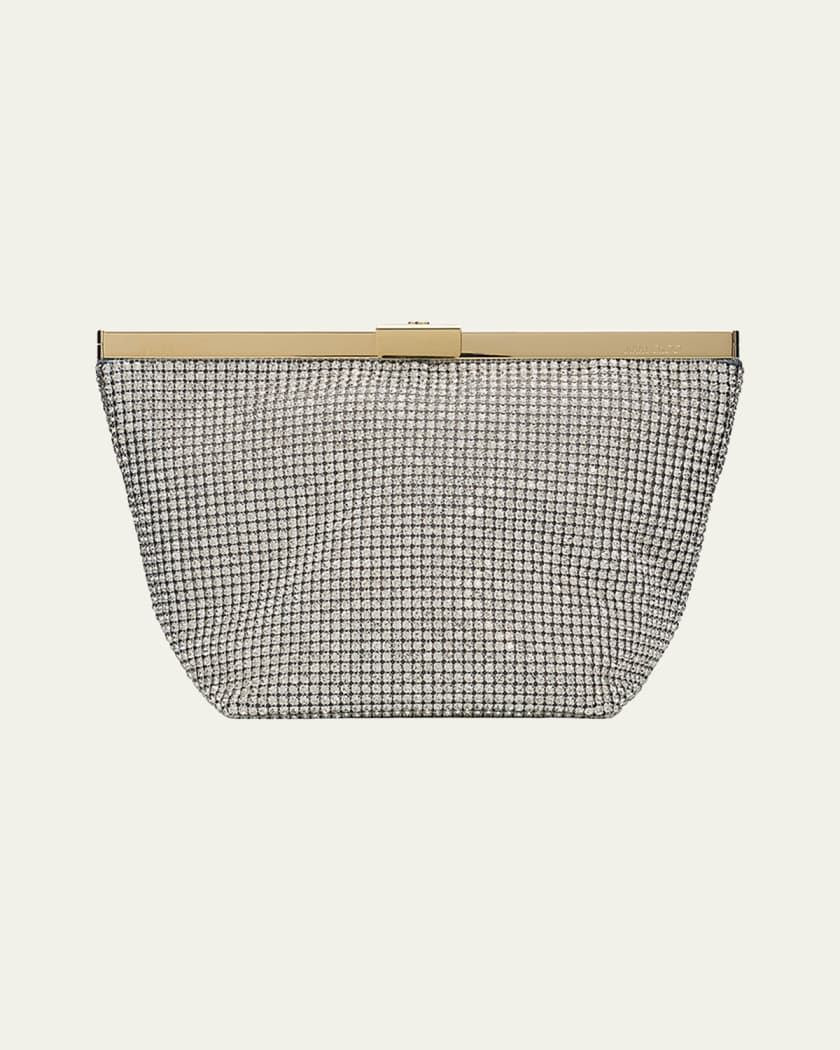 Jimmy Choo Ganache Crystal Mesh Clutch Bag | Neiman Marcus