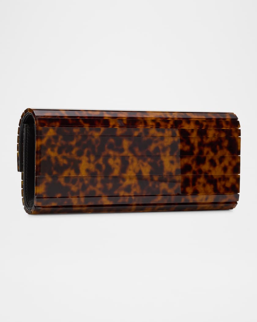 Jimmy Choo Sweetie Tortoiseshell Plexiglass Clutch Bag | Neiman Marcus