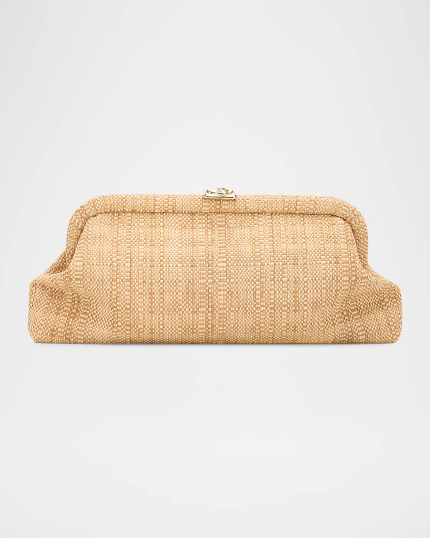JIMMY CHOO LILIA 2wayバッグ　クラッチ　パーティ極美品‼️ Jimmy Choo Skylar Woven Raffia Clutch Bag | Neiman Marcus