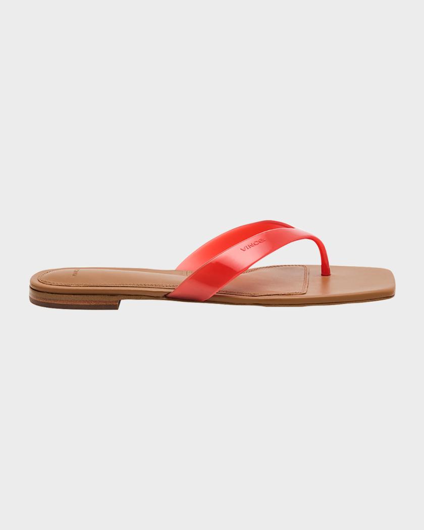San Juan Jelly Flat Thong Sandals | Neiman Marcus