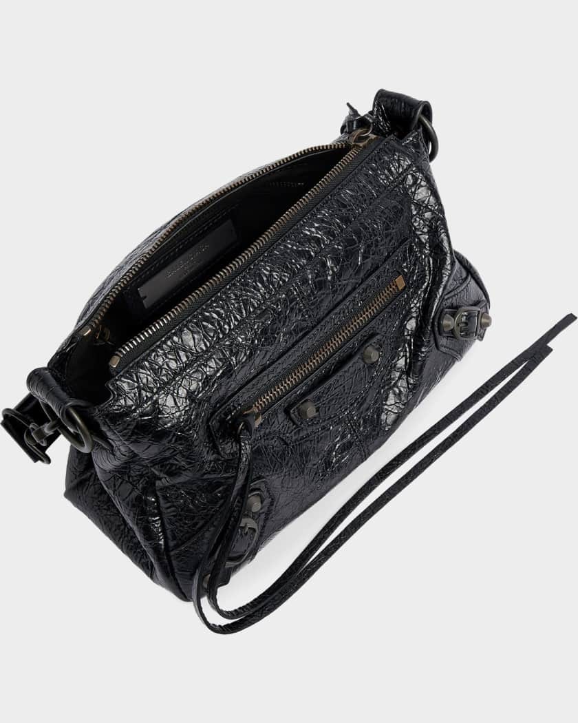 Balenciaga Le City Moto Mini Leather Shoulder Bag | Neiman Marcus