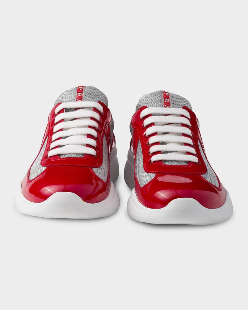 Men's America's Cup Patent Leather & Technical Fabric Sneakers