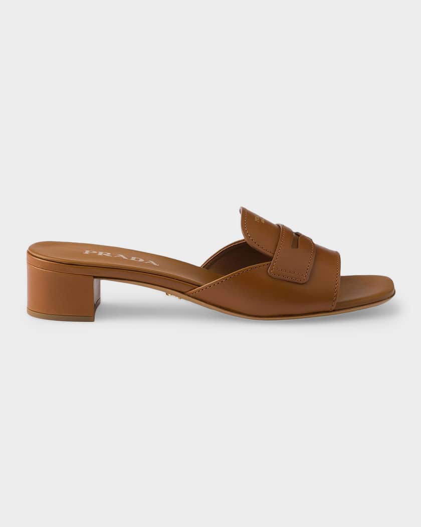 Leather Mule Sandals | Neiman Marcus
