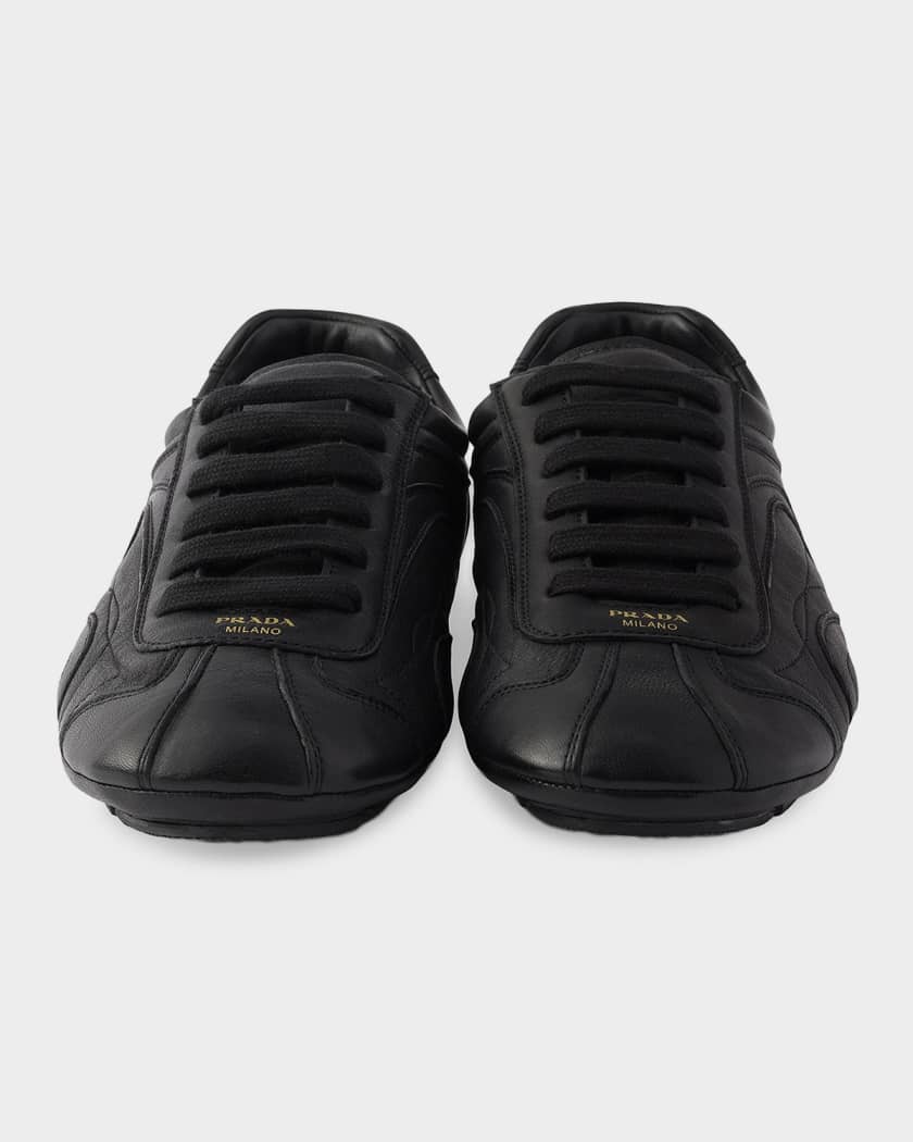 Prada Montecarlo Nappa Leather Sneakers | Neiman Marcus