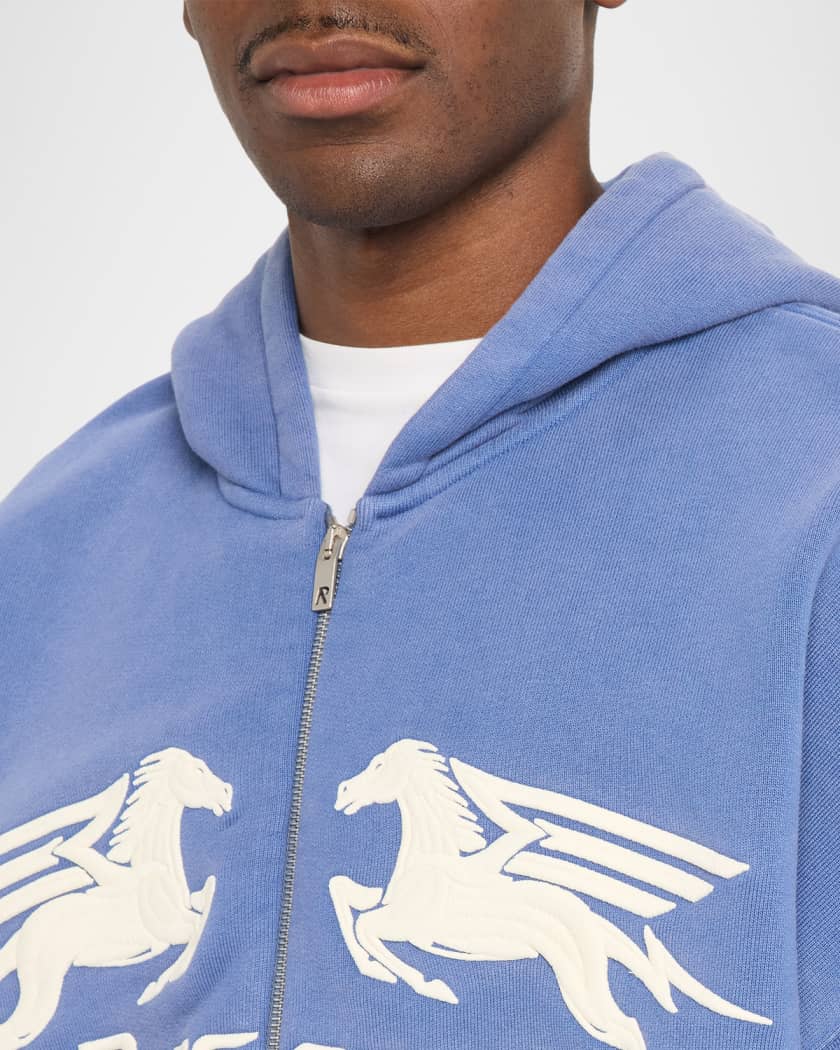 coldrain PEGASUS ZIP UP HOODIE　Lサイズ REPRESENT Men's Pegasus Logo Cotton Oversized Zip-Up Hoodie