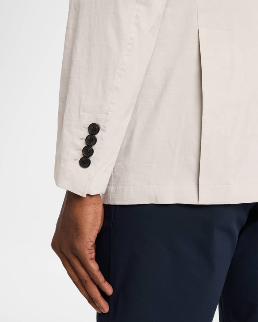 Theory Men's Organic Linen Single-Breasted Blazer | Neiman Marcus