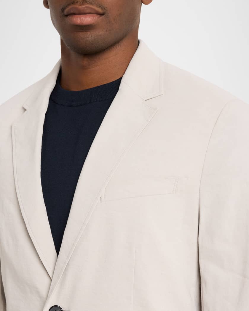 Theory Men's Organic Linen Single-Breasted Blazer | Neiman Marcus