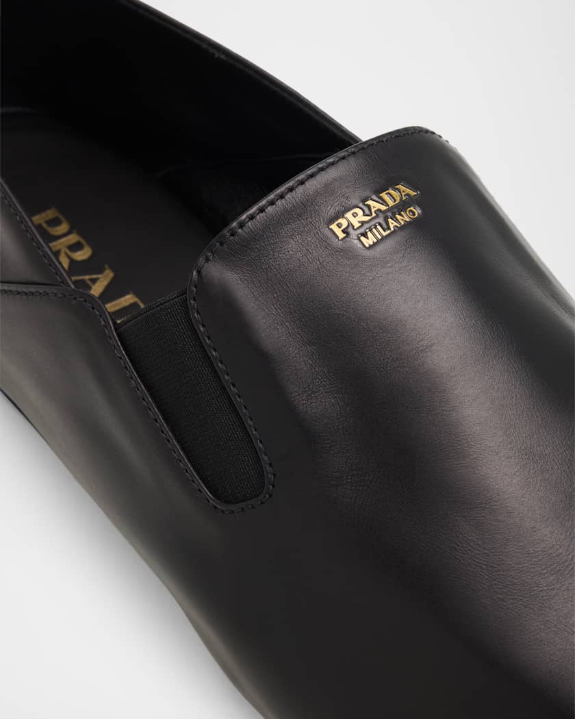 Prada Men's Leather Slip-On Loafers | Neiman Marcus