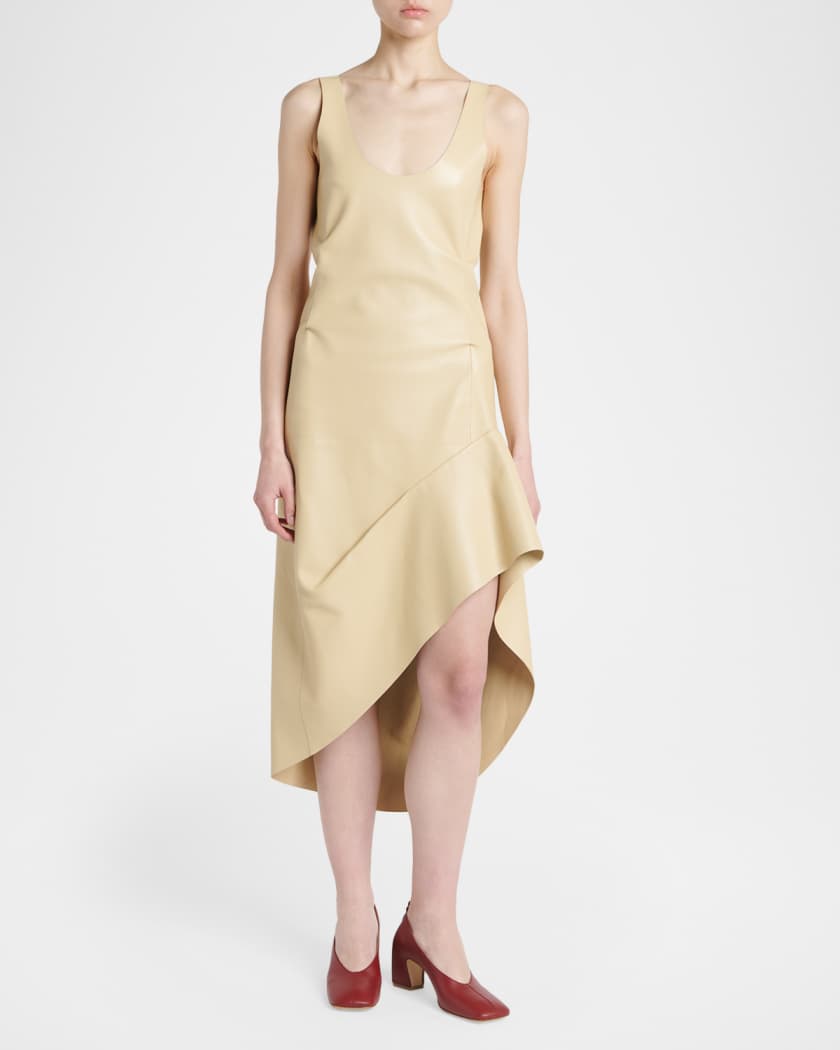 Nanaさま　BOTTEGA VENETA ワンピース Bottega Veneta Sleeveless Leather Asymmetric Midi Dress | Neiman